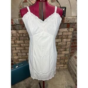 slip dress white lace overlay